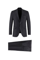 Orta Lacivert 7 Drop Slim Fit Dar Kesim Yünlü Tak?m Elbise-Abdullah Ki??l?