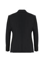 Siyah Slim Fit Dar Kesim Şal Yaka Yelekli Smokin & Damatlık