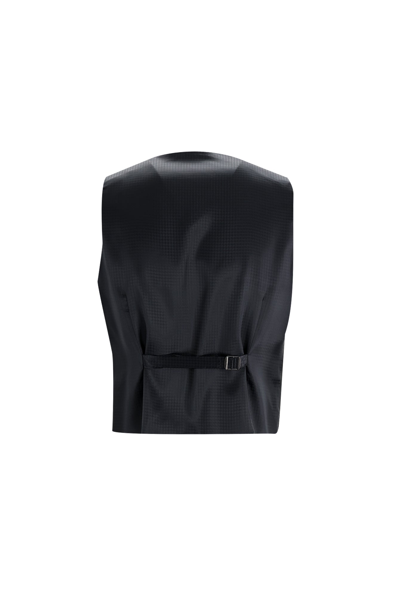 Siyah Slim Fit Dar Kesim Sivri Yaka Yelekli Smokin & Damatlık