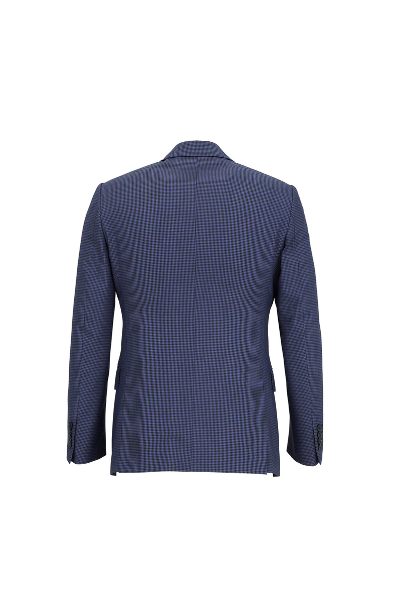 Açık Mavi Regular Fit Kombinli Desenli Takım Elbise