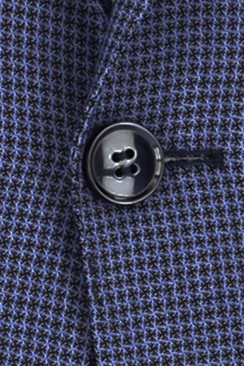 Açık Mavi Regular Fit Kombinli Desenli Takım Elbise