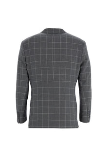 Koyu Lacivert Relaxed Fit Rahat Kesim Kombinli Desenli Takım Elbise