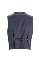 Koyu Lacivert 7 Drop Slim Fit Dar Kesim Kombinli Yelekli Desenli Tak?m Elbise-Abdullah Ki??l?