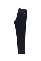Orta Lacivert Slim Fit Dar Kesim Likralı Kanvas / Chino Pantolon