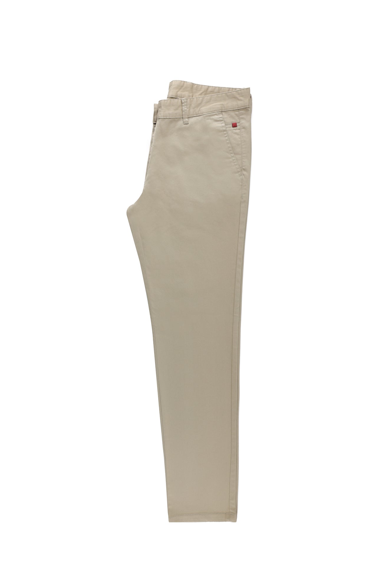 Koyu Bej Slim Fit Dar Kesim Likralı Kanvas / Chino Pantolon