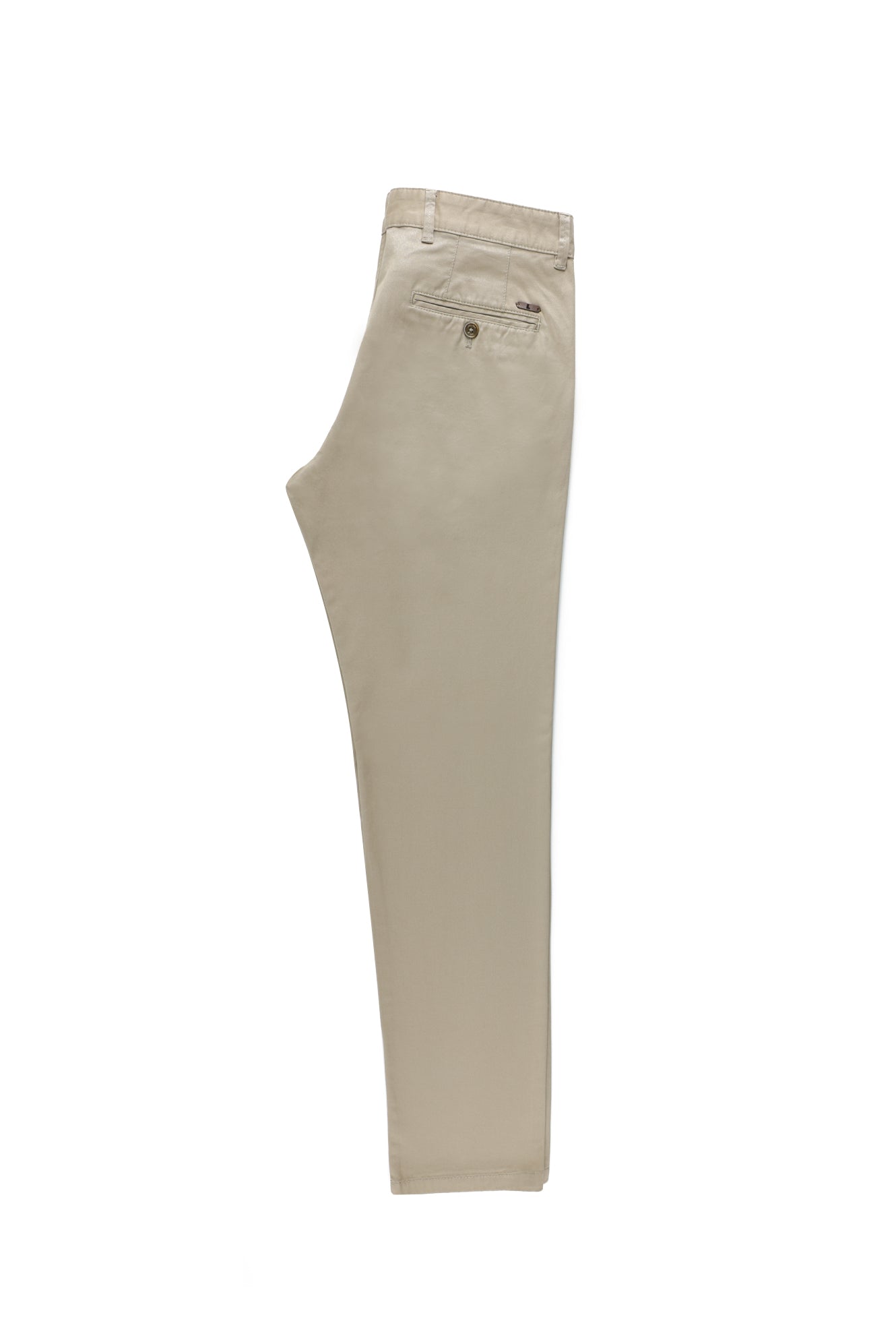 Koyu Bej Slim Fit Dar Kesim Likralı Kanvas / Chino Pantolon