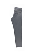 Orta Antrasit Slim Fit Dar Kesim Likralı Kanvas / Chino Pantolon