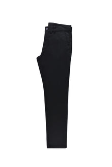 Siyah Regular Fit Likralı Kanvas / Chino Pantolon