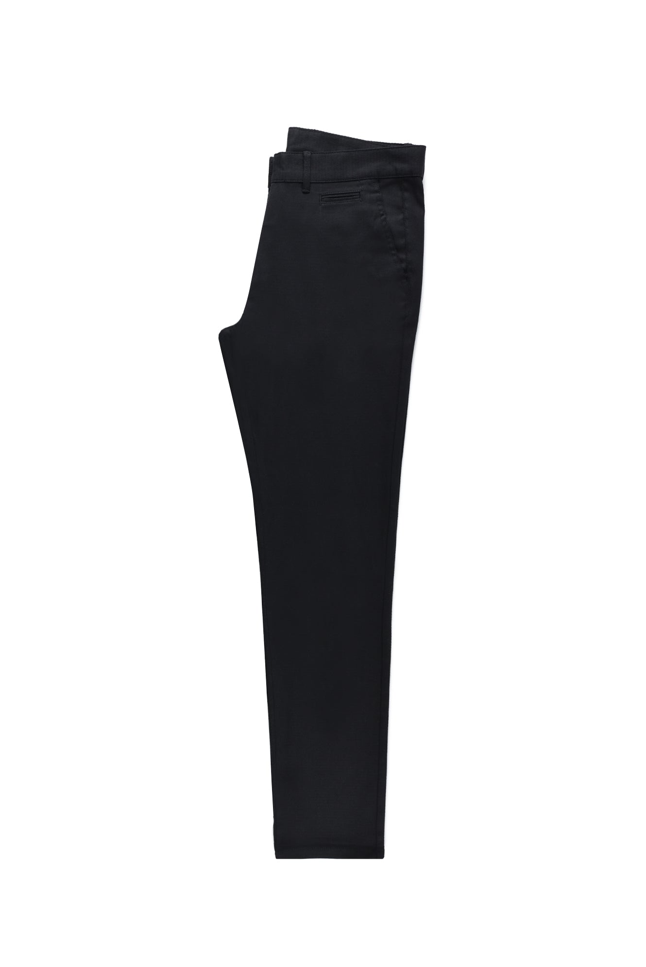 Siyah Regular Fit Likralı Kanvas / Chino Pantolon