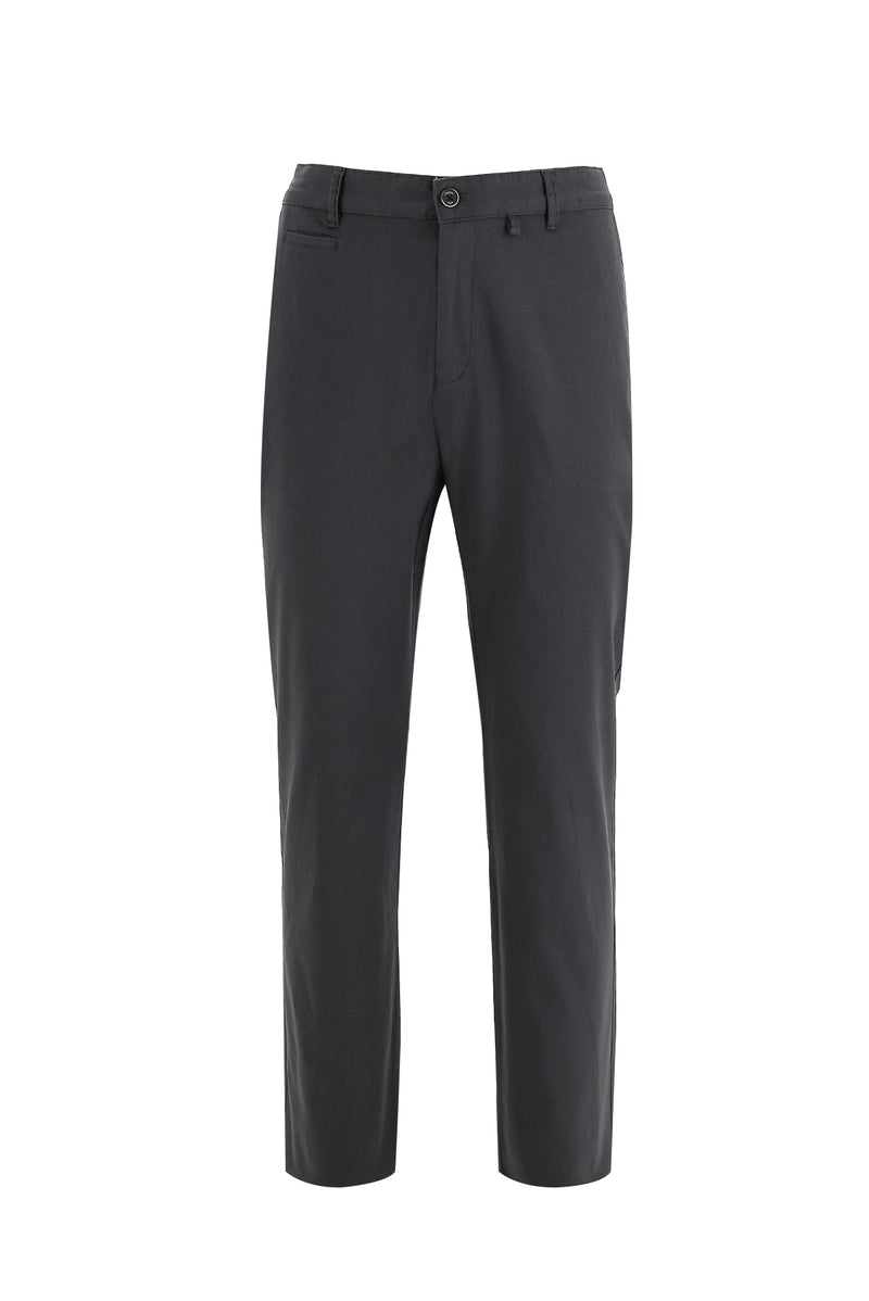 Koyu Füme Relaxed Fit Rahat Kesim Pamuk Kanvas / Chino Pantolon