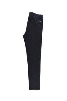 Siyah Regular Fit Beli Lastikli İpli Pamuklu Pantolon