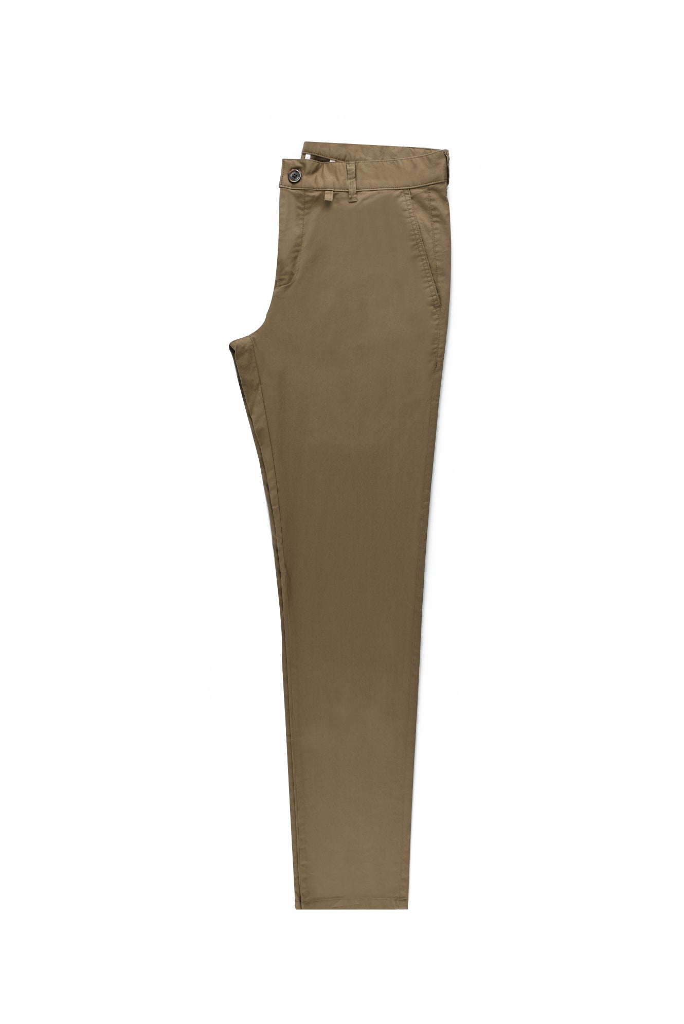 Orta Kahve Regular Fit Likralı Kanvas / Chino Pantolon