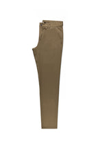 Orta Kahve Regular Fit Likralı Kanvas / Chino Pantolon