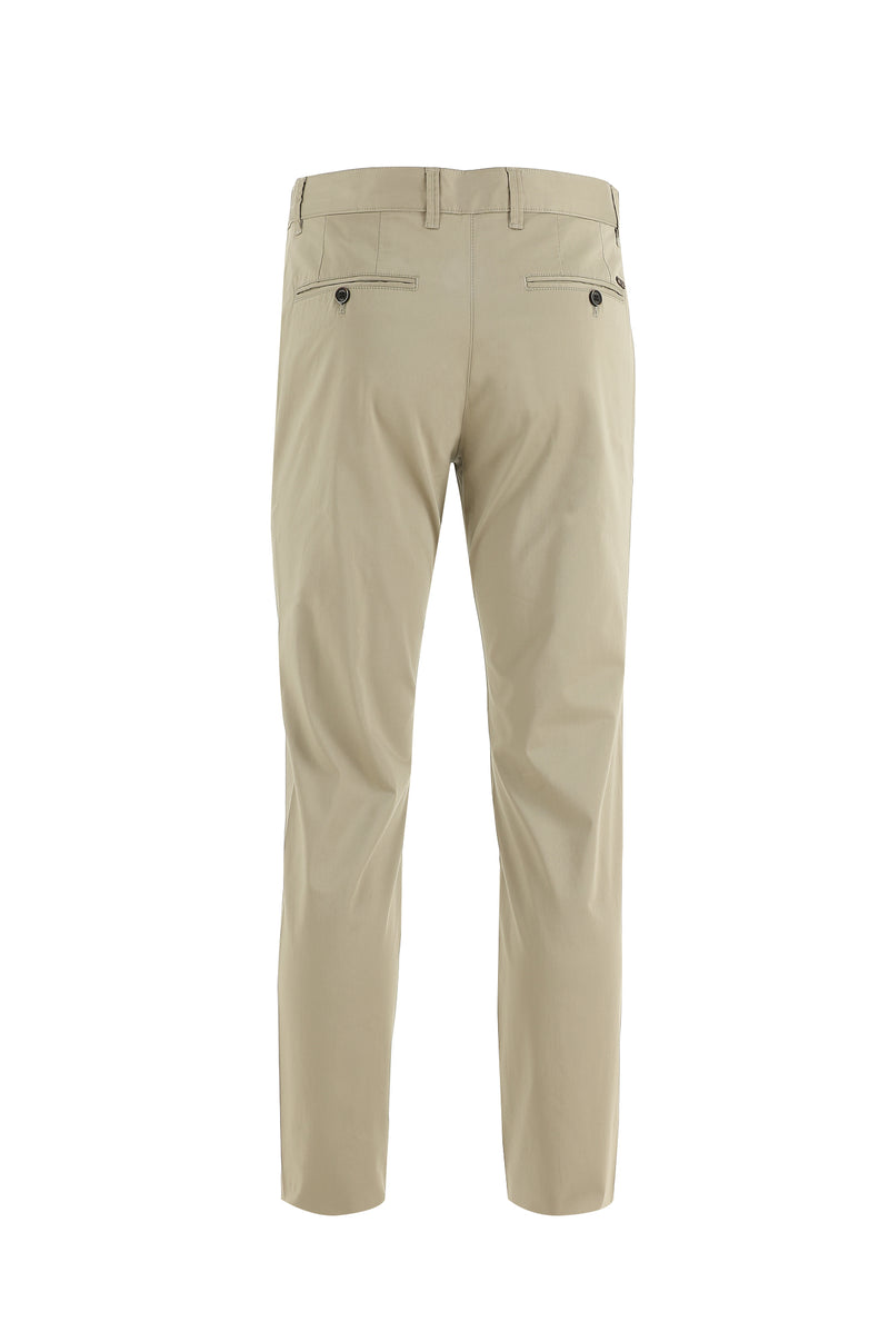 Açık Bej Regular Fit Likralı Kanvas / Chino Pantolon