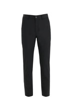 Siyah Relax Fit Rahat Kesim Likralı Kanvas / Chino Pantolon