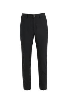 Siyah Relax Fit Rahat Kesim Likralı Kanvas / Chino Pantolon