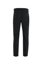 Siyah Relax Fit Rahat Kesim Likralı Kanvas / Chino Pantolon