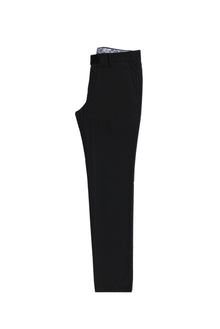 Siyah Regular Fit Likralı Kanvas / Chino Pantolon