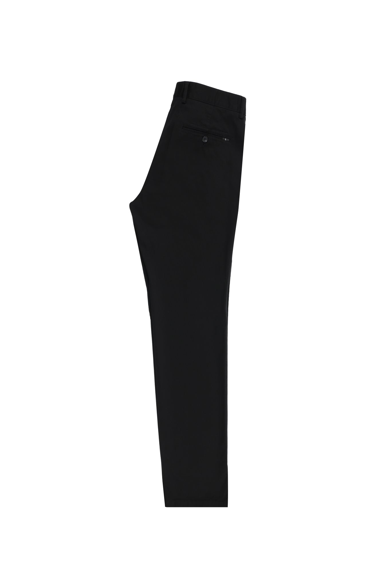 Siyah Regular Fit Likralı Kanvas / Chino Pantolon