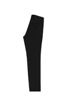 Siyah Regular Fit Likralı Kanvas / Chino Pantolon