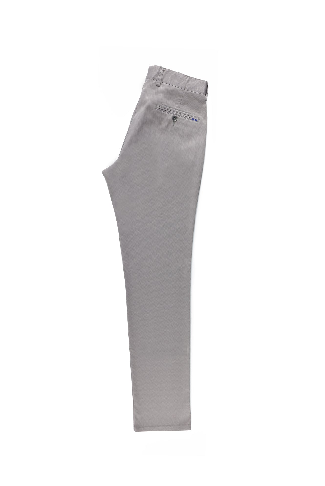 Açık Gri Regular Fit Likralı Kanvas / Chino Pantolon
