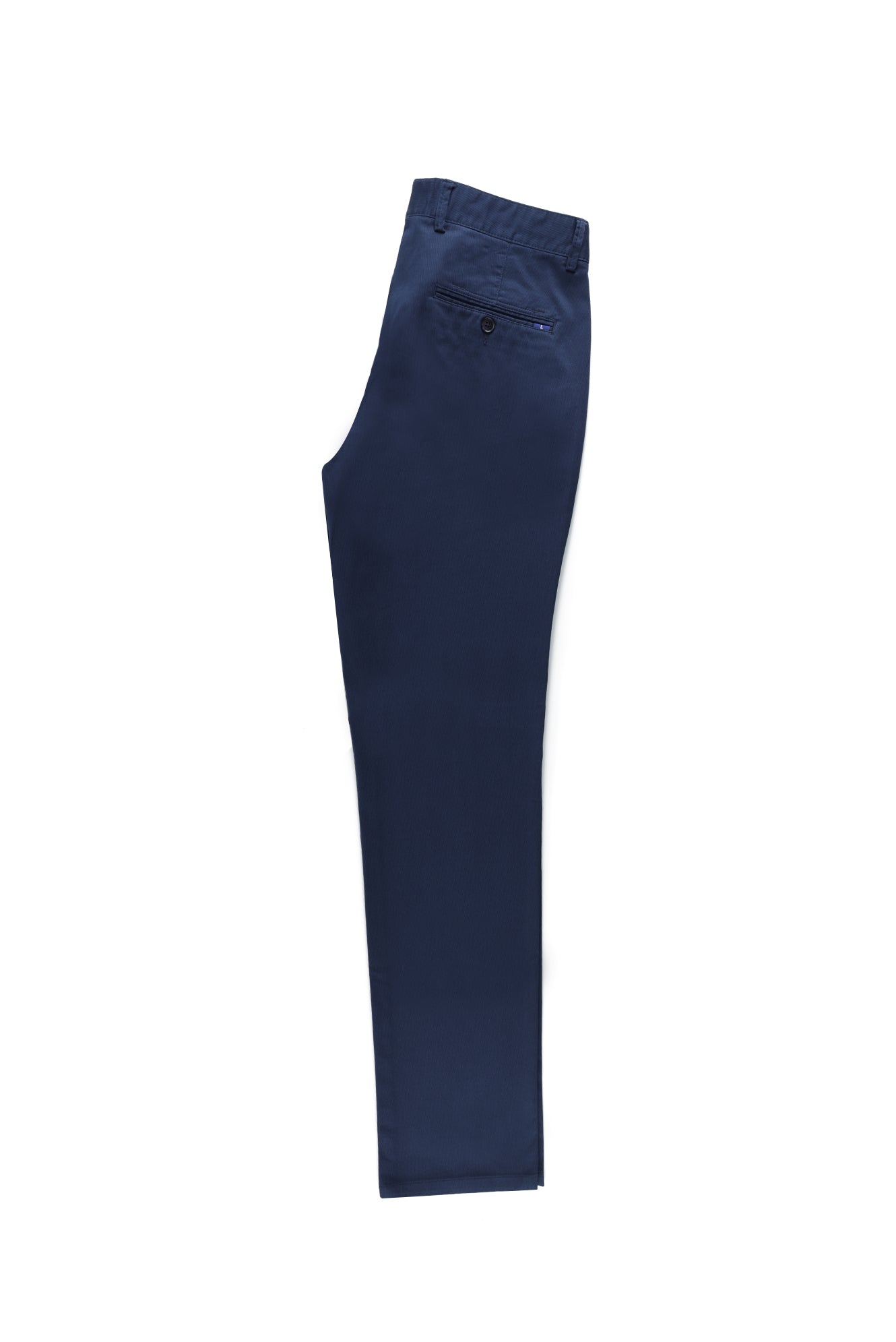 Açık Lacivert Regular Fit Likralı Kanvas / Chino Pantolon