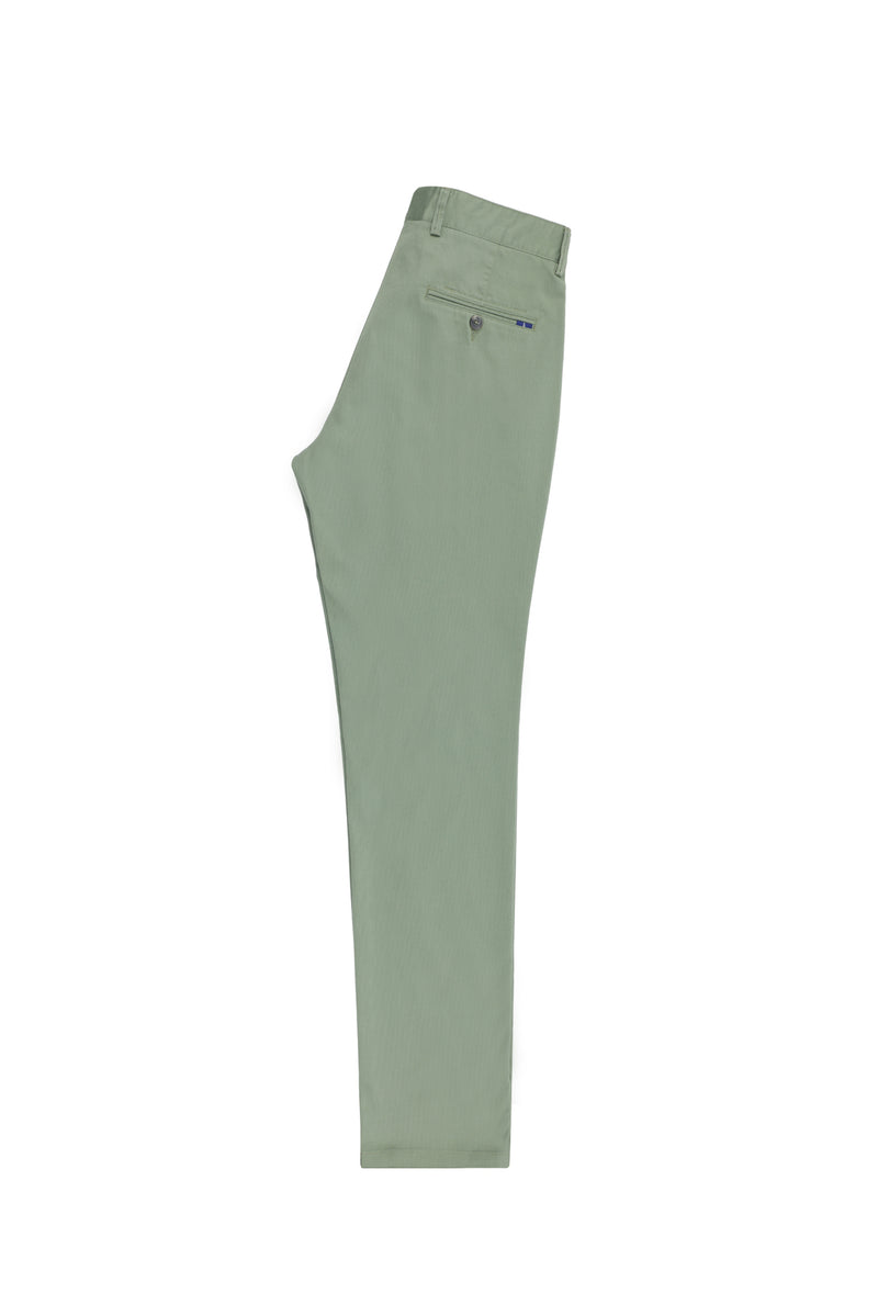 Çağla Yeşili Regular Fit Likralı Kanvas / Chino Pantolon