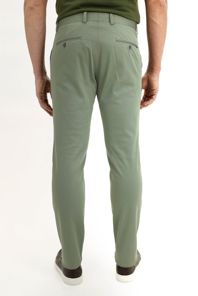 Çağla Yeşili Regular Fit Likralı Kanvas / Chino Pantolon