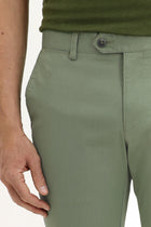 Çağla Yeşili Regular Fit Likralı Kanvas / Chino Pantolon