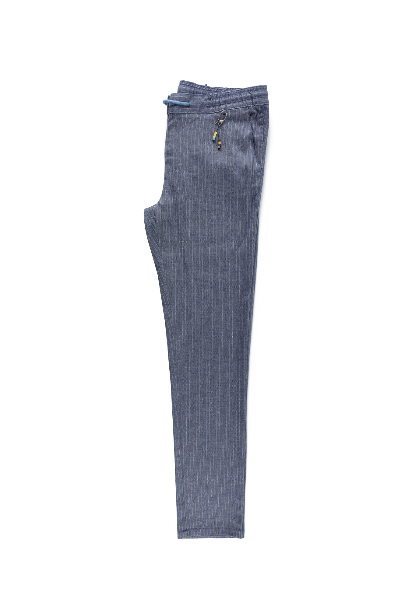Orta Lacivert Kanvas / Chino Çizgili Pantolon
