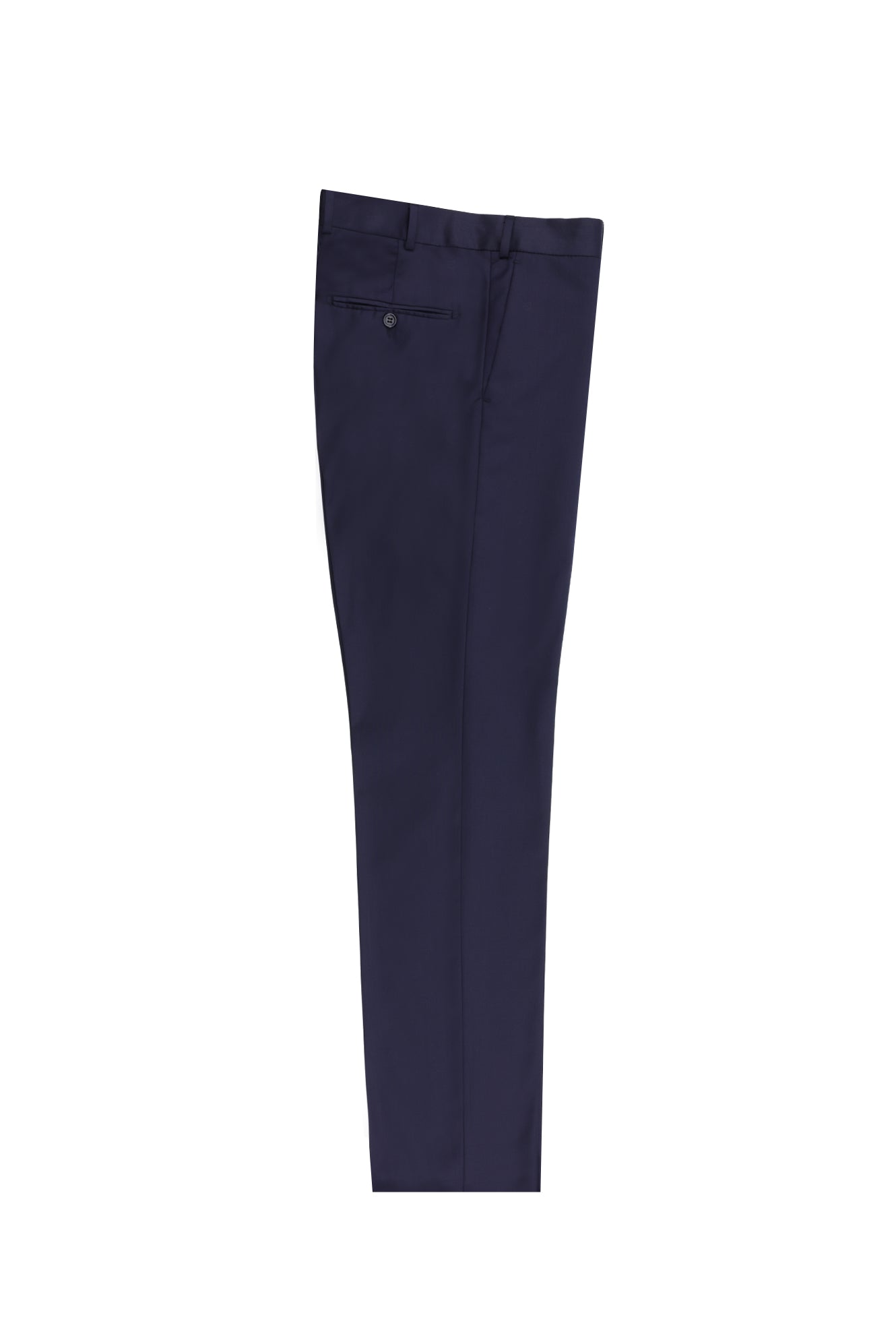 Koyu Lacivert 6 Drop Regular Fit Standart Kesim Yünlü Klasik Kuma? Pantolon-Abdullah Ki??l?