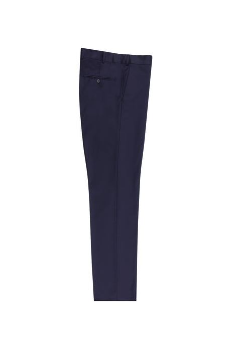 Koyu Lacivert 6 Drop Regular Fit Standart Kesim Yünlü Klasik Kuma? Pantolon-Abdullah Ki??l?