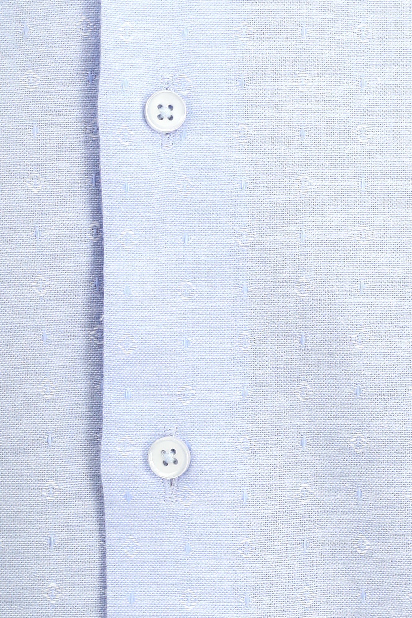 Açık Mavi Uzun Kol Regular Fit Desenli Pamuk Gömlek