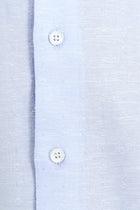 Açık Mavi Uzun Kol Regular Fit Desenli Pamuk Gömlek