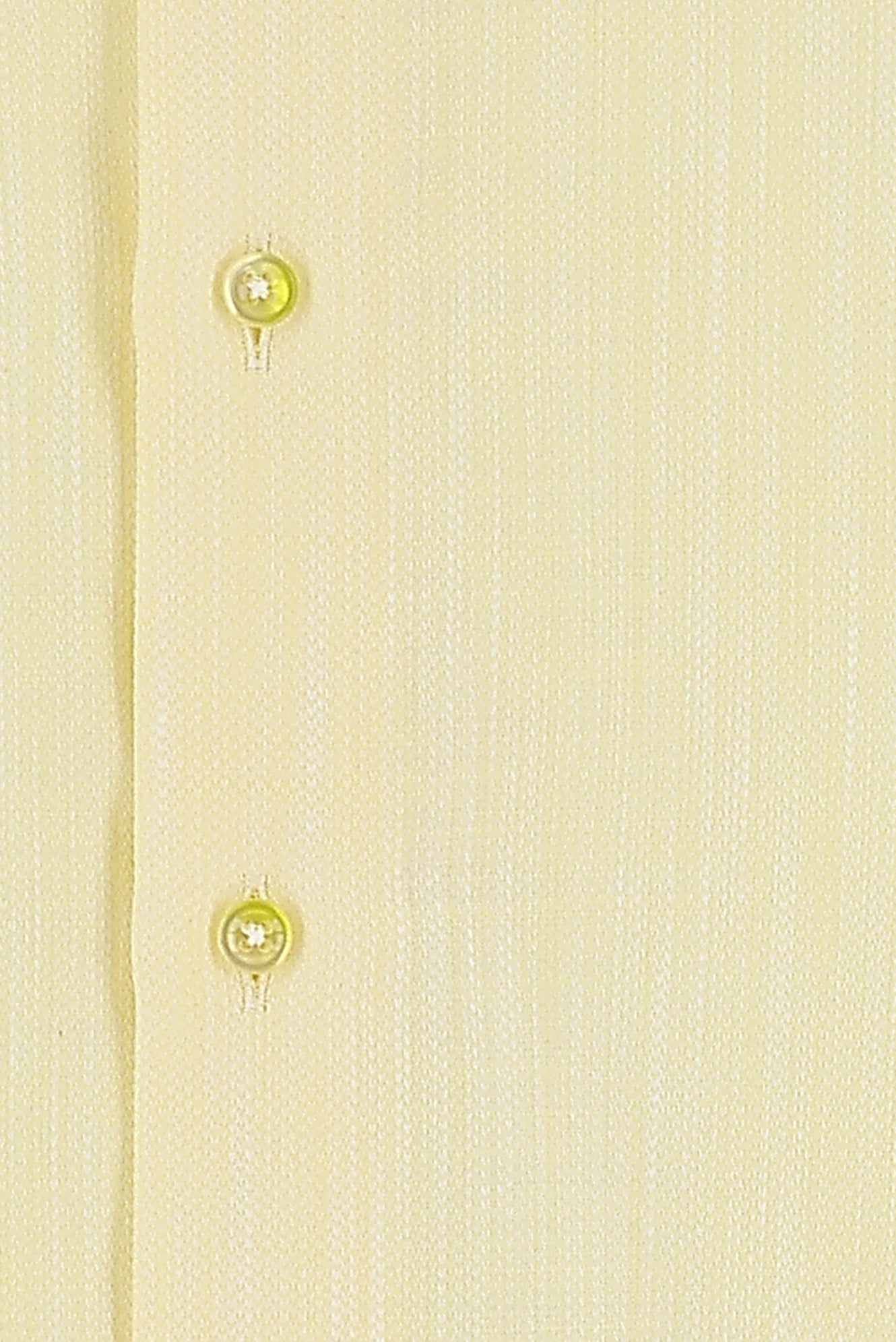 Açık Sarı Uzun Kol Slim Fit Dar Kesim Pamuk Gömlek