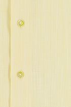 Açık Sarı Uzun Kol Slim Fit Dar Kesim Pamuk Gömlek