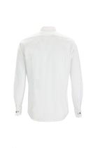 Beyaz Ata Yaka Slim Fit Dar Kesim Pamuk Gömlek