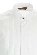 Beyaz Ata Yaka Slim Fit Dar Kesim Pamuk Gömlek