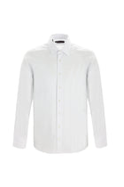 Beyaz Uzun Kol Slim Fit Dar Kesim Pamuk Gömlek