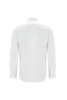 Beyaz Uzun Kol Slim Fit Dar Kesim Pamuk Gömlek
