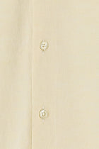 Açık Sarı Uzun Kol Slim Fit Dar Kesim Pamuk Gömlek