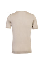 Açık Bej Bisiklet Yaka Regular Fit T-shirt