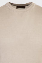 Açık Bej Bisiklet Yaka Regular Fit T-shirt