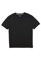 Siyah Büyük Beden Bisiklet Yaka T-shirt