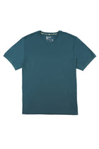 Zümrüt Yeşili Büyük Beden Bisiklet Yaka T-shirt