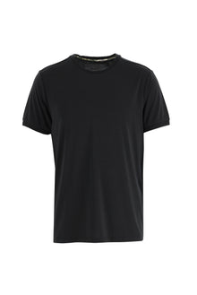 Siyah Bisiklet Yaka Slim Fit Dar Kesim T-shirt