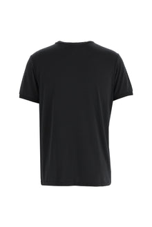 Siyah Bisiklet Yaka Slim Fit Dar Kesim T-shirt