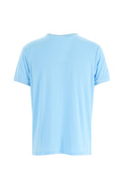 Açık Mavi Bisiklet Yaka Slim Fit Dar Kesim T-shirt
