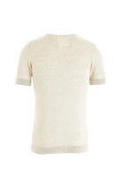 Ekru Düğmeli Yaka Slim Fit Dar Kesim T-shirt