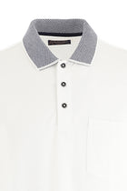 Beyaz Polo Yaka Regular Fit Pamuk T-shirt